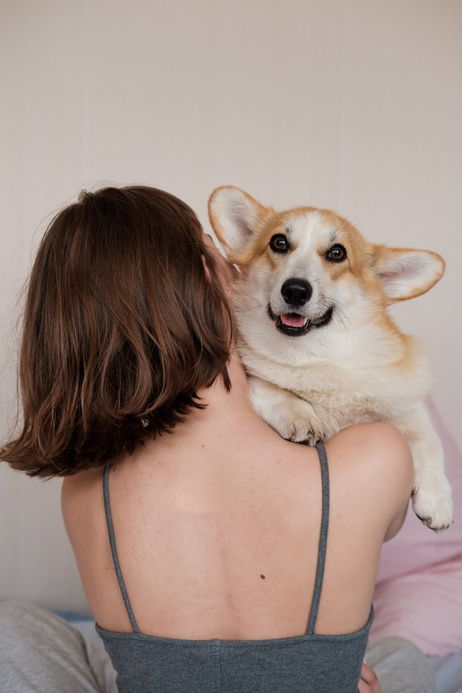 Woman with Pet Dog